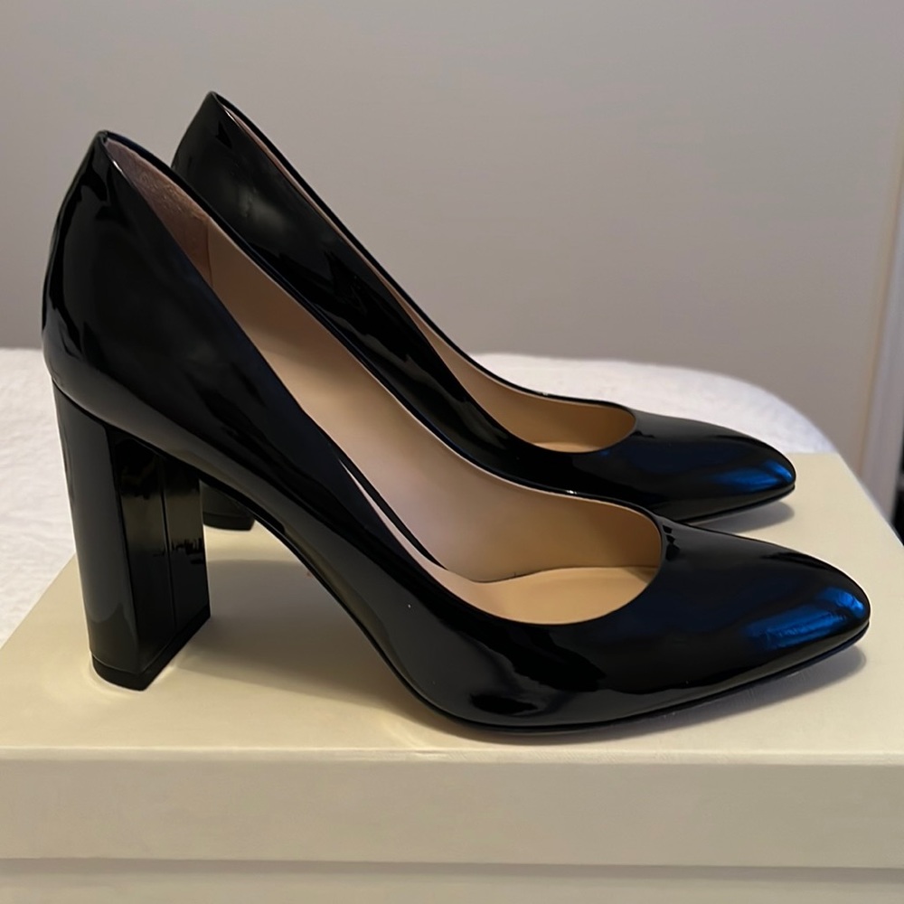 M.Gemi The Lustro Black Patent Leather Heels - size 7.5
